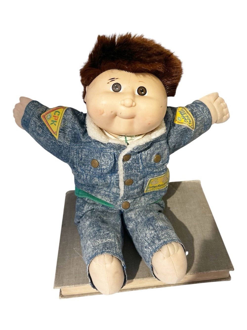 Vintage 80’s Cabbage Patch Kid w/ Outfit, Jacket, Pants, Underwear & Shirt